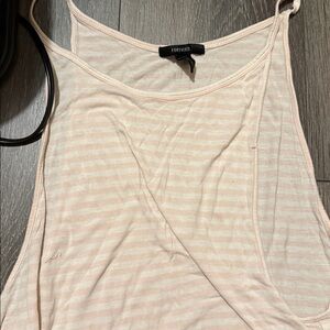 Forever 21 Blush and White Striped Cami